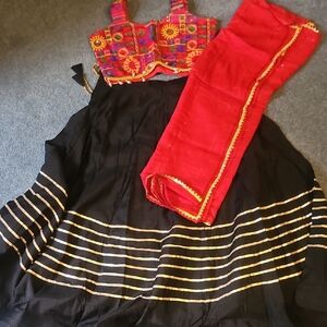 Colorful Embroidered Kids Dress